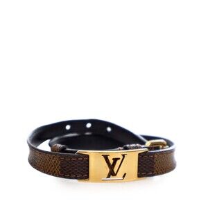 Pre-Loved Louis Vuitton Damier Ebene Sign It Bracelet